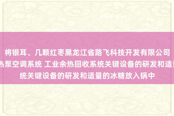 将银耳、几颗红枣黑龙江省路飞科技开发有限公司 污水及地表水源热泵空调系统 工业余热回收系统关键设备的研发和适量的冰糖放入锅中